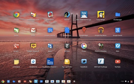 Su dung he dieu hanh chrome OS cho tac vu van phong