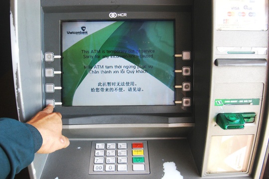 màn hình máy ATM