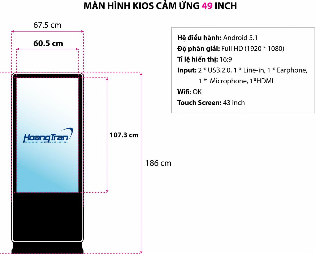 Cho thuê màn hình kiosk cảm ứng